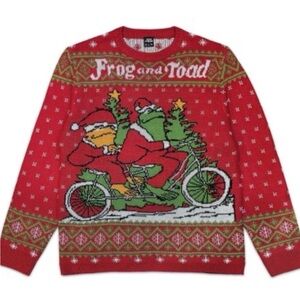 Frog and Toad Acrylic Red
Christmas Sweater